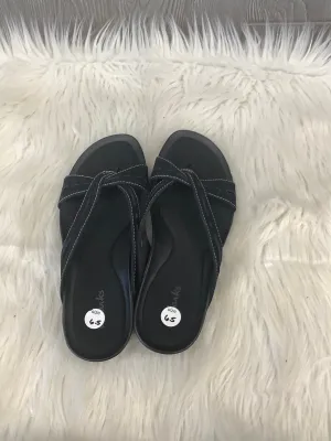 Sandals Flats By Clarks In Black, Size: 6.5 clarks