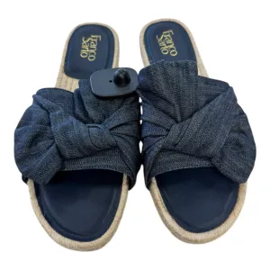 Sandals Flats By Franco Sarto In Blue, Size:10 franco sarto