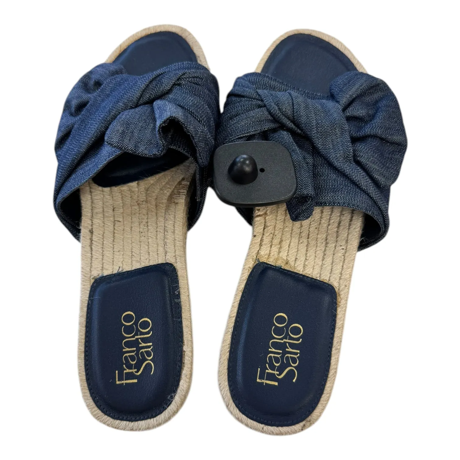 Sandals Flats By Franco Sarto In Blue, Size:10 franco sarto