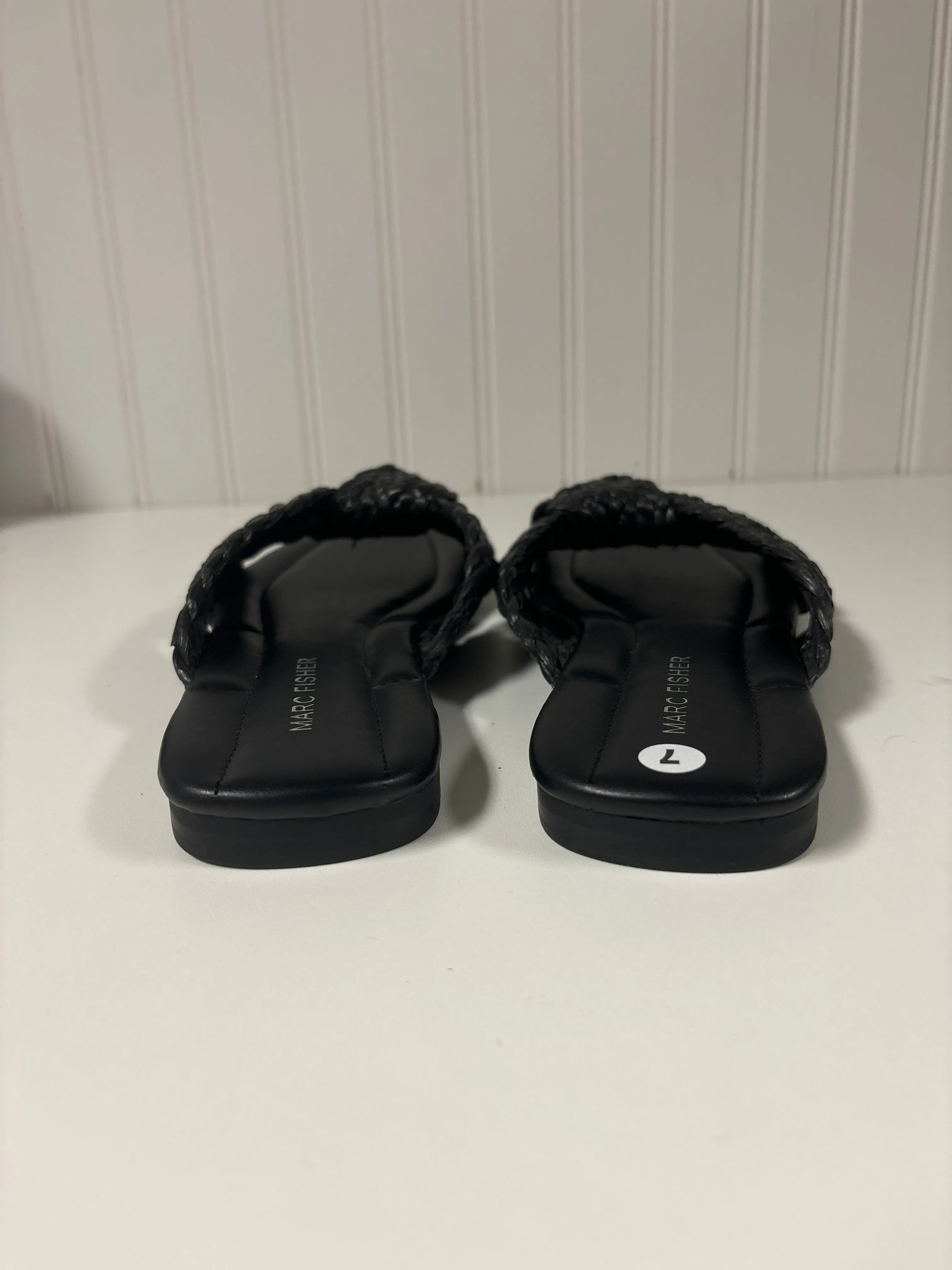 Sandals Flats By Marc Fisher In Black, Size: 7 marc-fisher