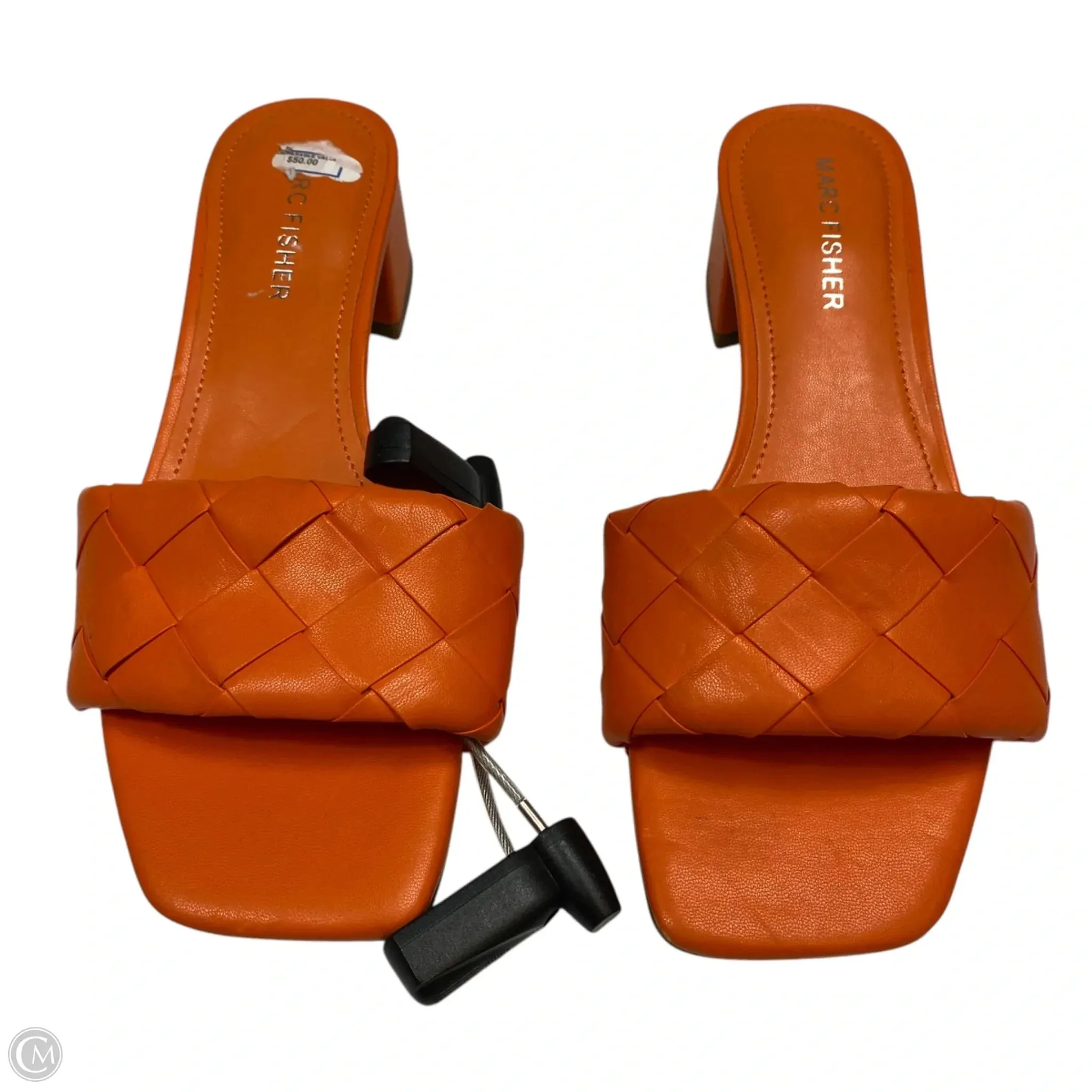 Sandals Flats By Marc Fisher In Orange, Size: 5.5 marc-fisher