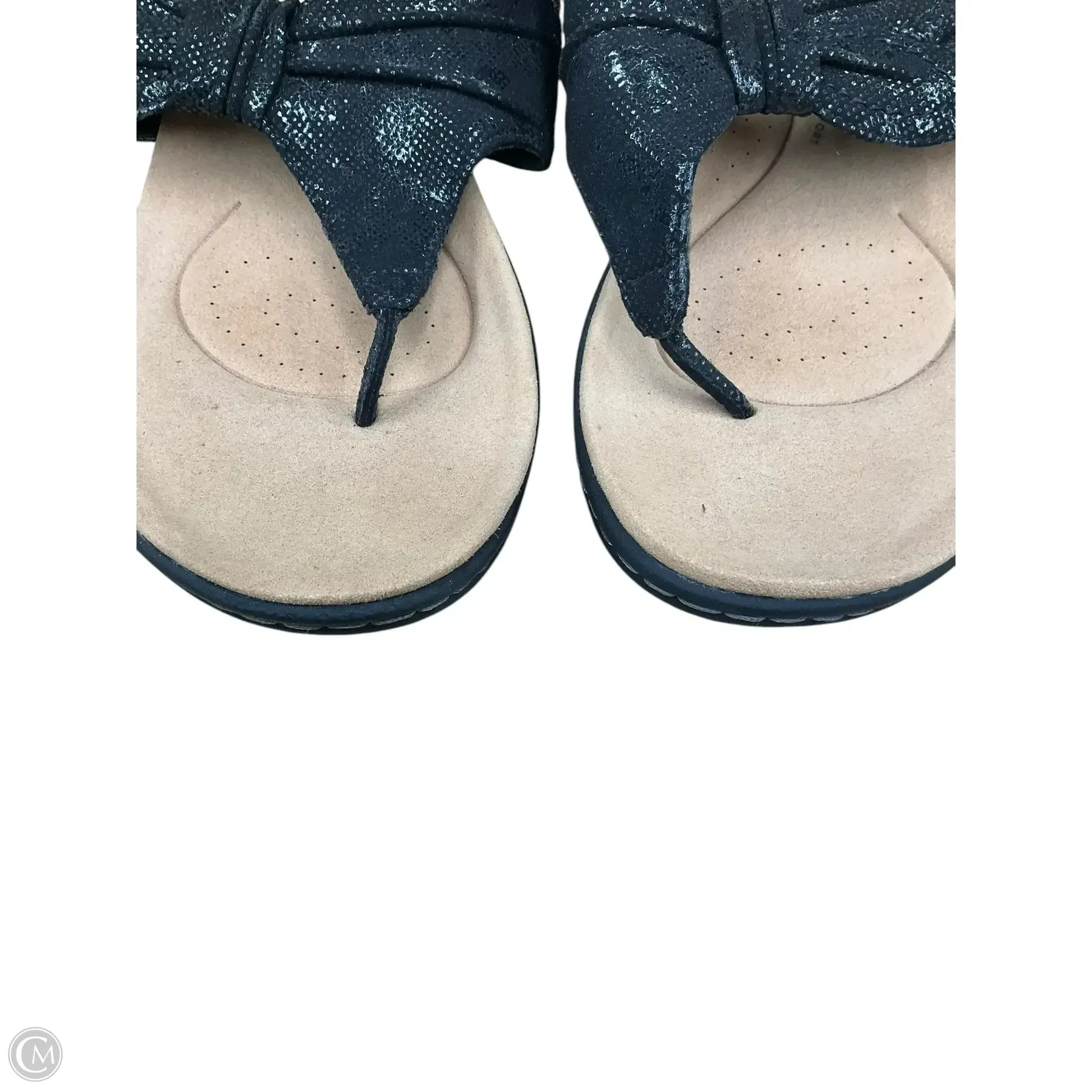 Sandals Flip Flops By Clarks In Black, Size: 6.5 clarks