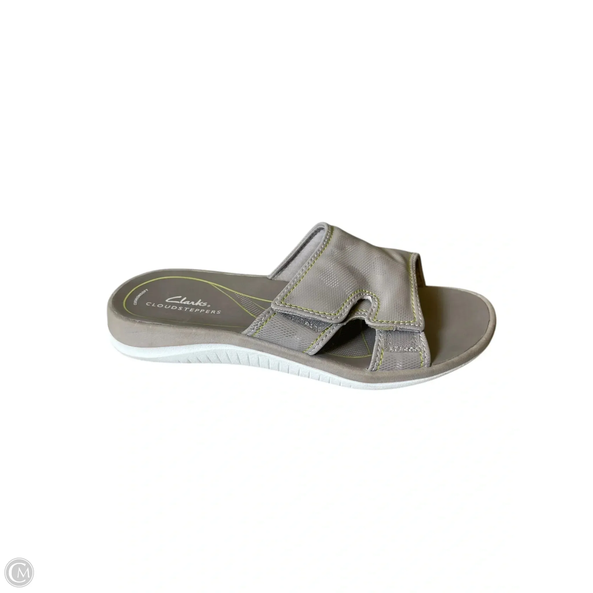 Sandals Flip Flops By Clarks In Grey, Size: 8 clarks
