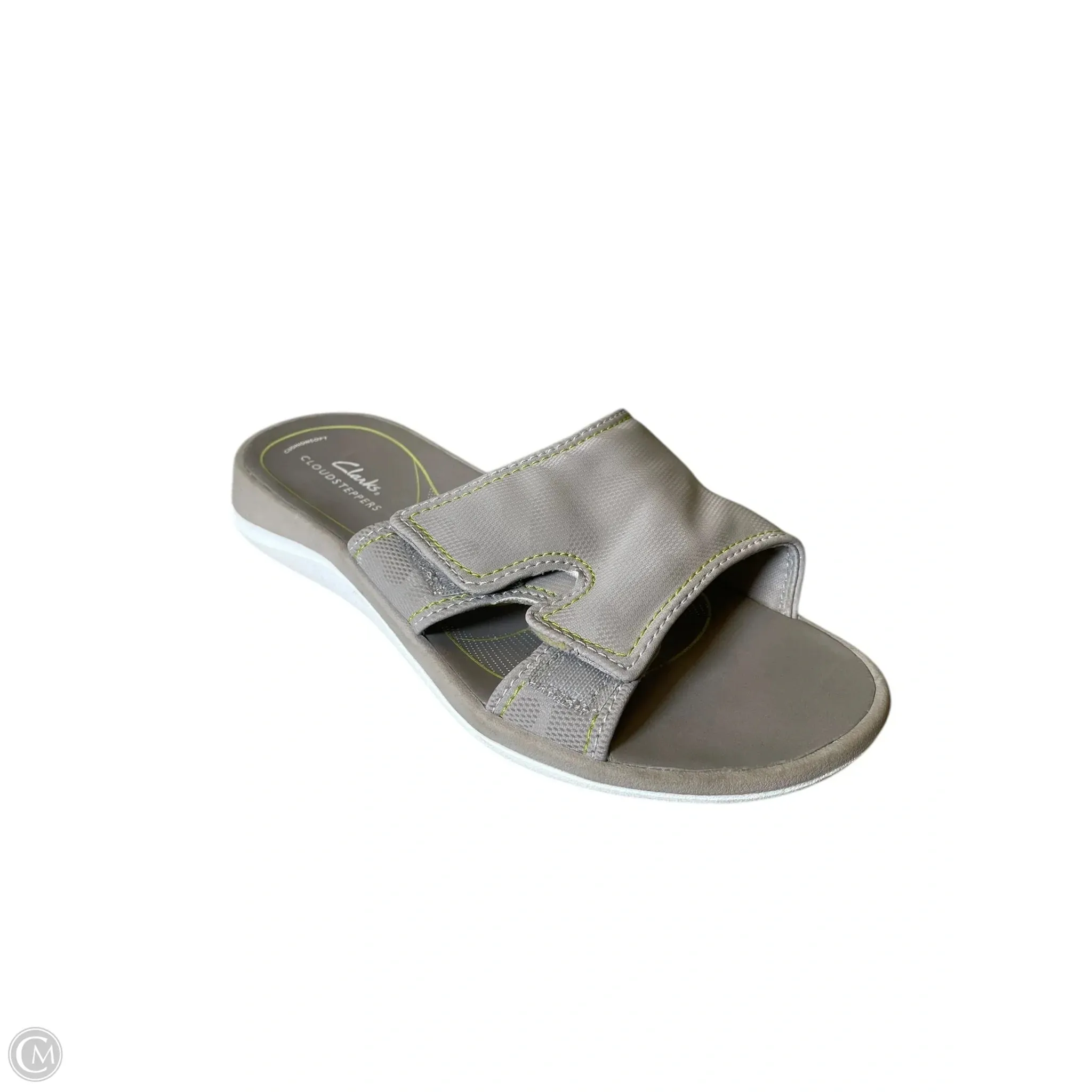 Sandals Flip Flops By Clarks In Grey, Size: 8 clarks