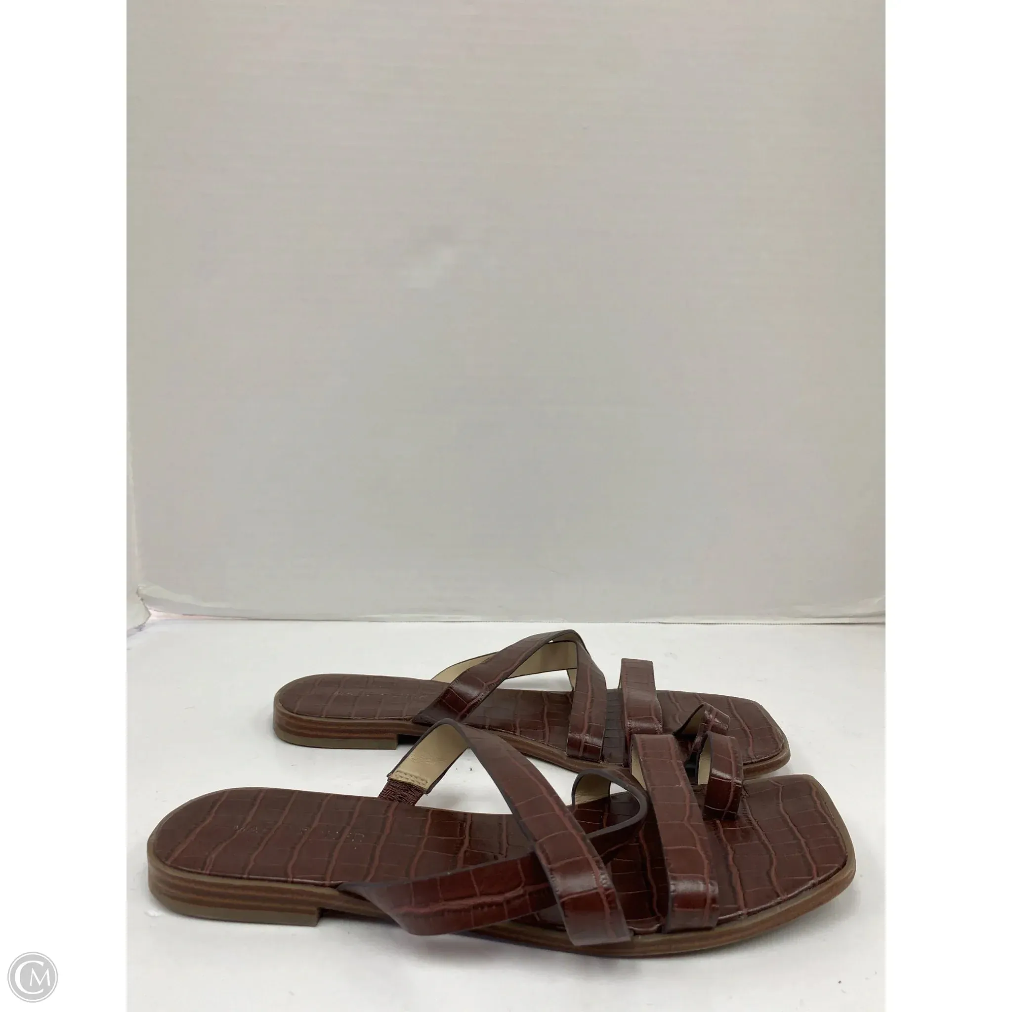 Sandals Flip Flops By Marc Fisher In Brown, Size: 8.5 marc-fisher