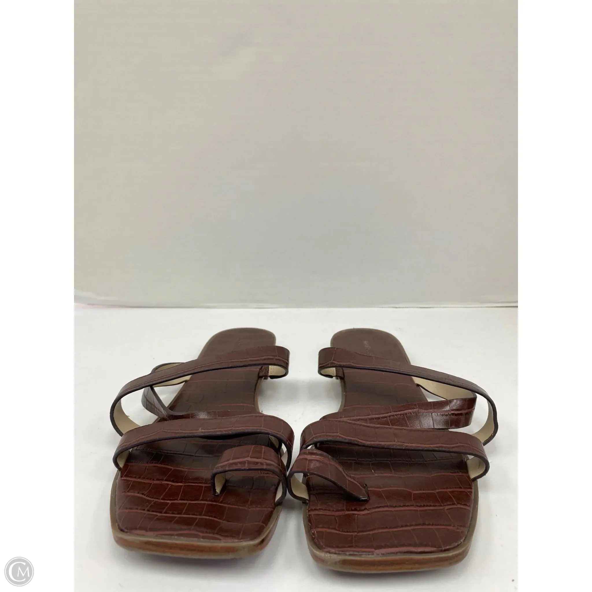 Sandals Flip Flops By Marc Fisher In Brown, Size: 8.5 marc-fisher