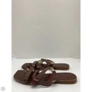 Sandals Flip Flops By Marc Fisher In Brown, Size: 8.5 marc-fisher