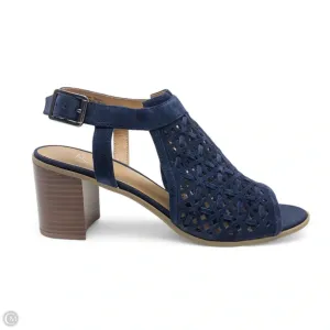 Sandals Heels Block By Franco Sarto In Blue, Size: 9