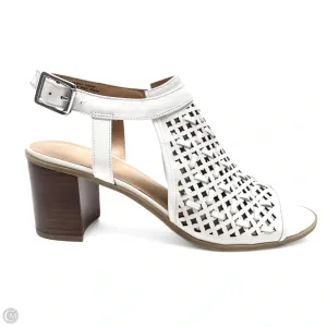 Sandals Heels Block By Franco Sarto In White, Size: 9