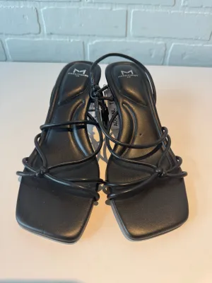 Sandals Heels Block By Marc Fisher In Black, Size: 7.5 marc-fisher
