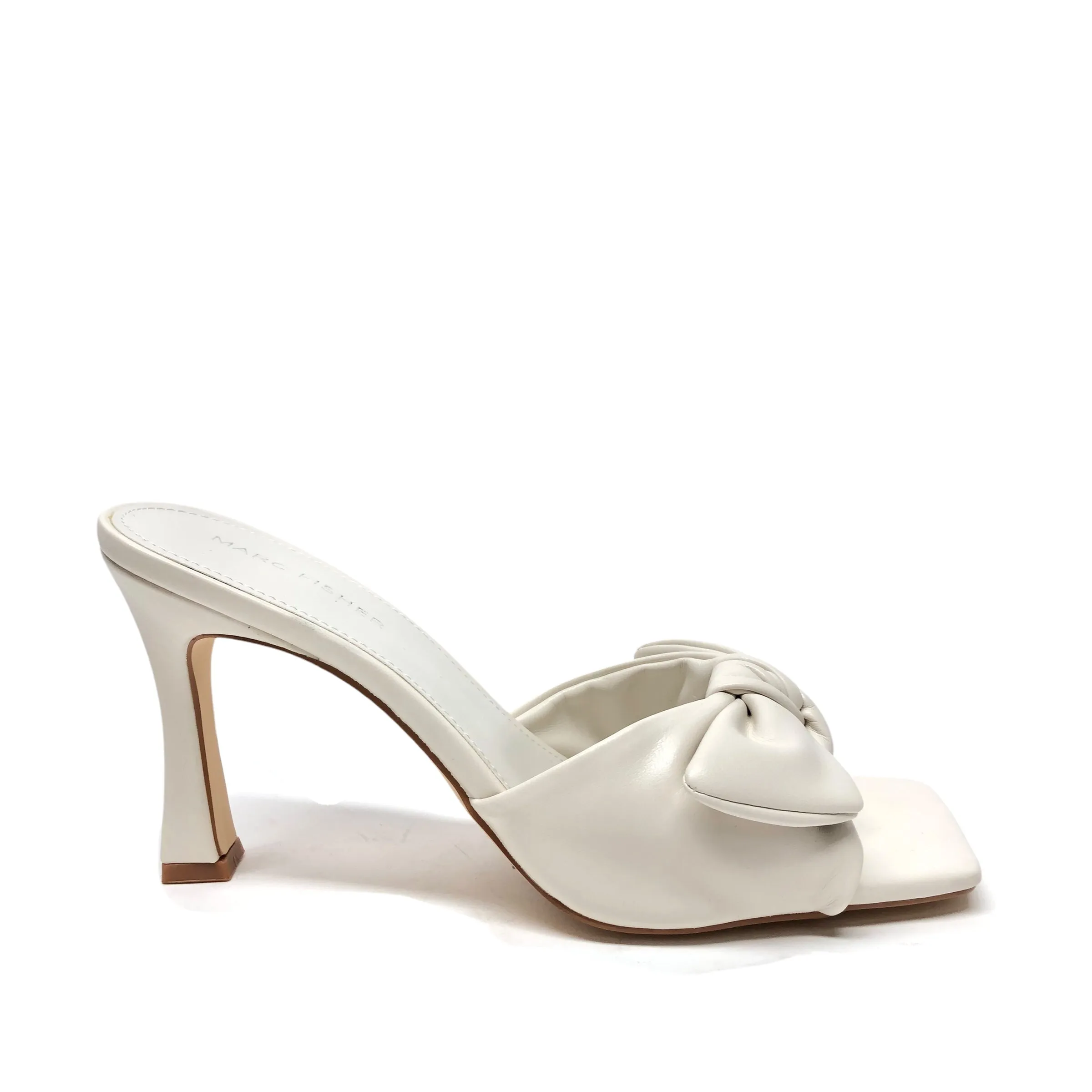Sandals Heels Block By Marc Fisher In Cream, Size: 9 marc-fisher
