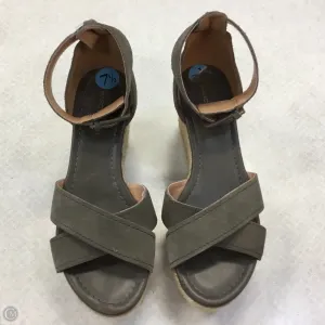 Sandals Heels Block By Marc Fisher In Grey, Size: 7.5 marc-fisher