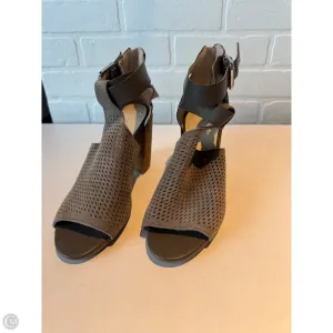 Sandals Heels Block By Marc Fisher In Grey, Size: 7.5