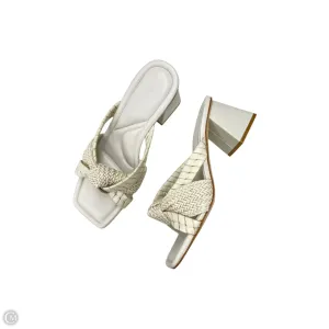 Sandals Heels Block By Marc Fisher In Grey, Size: 8.5 marc-fisher