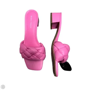 Sandals Heels Block By Marc Fisher In Pink, Size: 7.5 marc-fisher