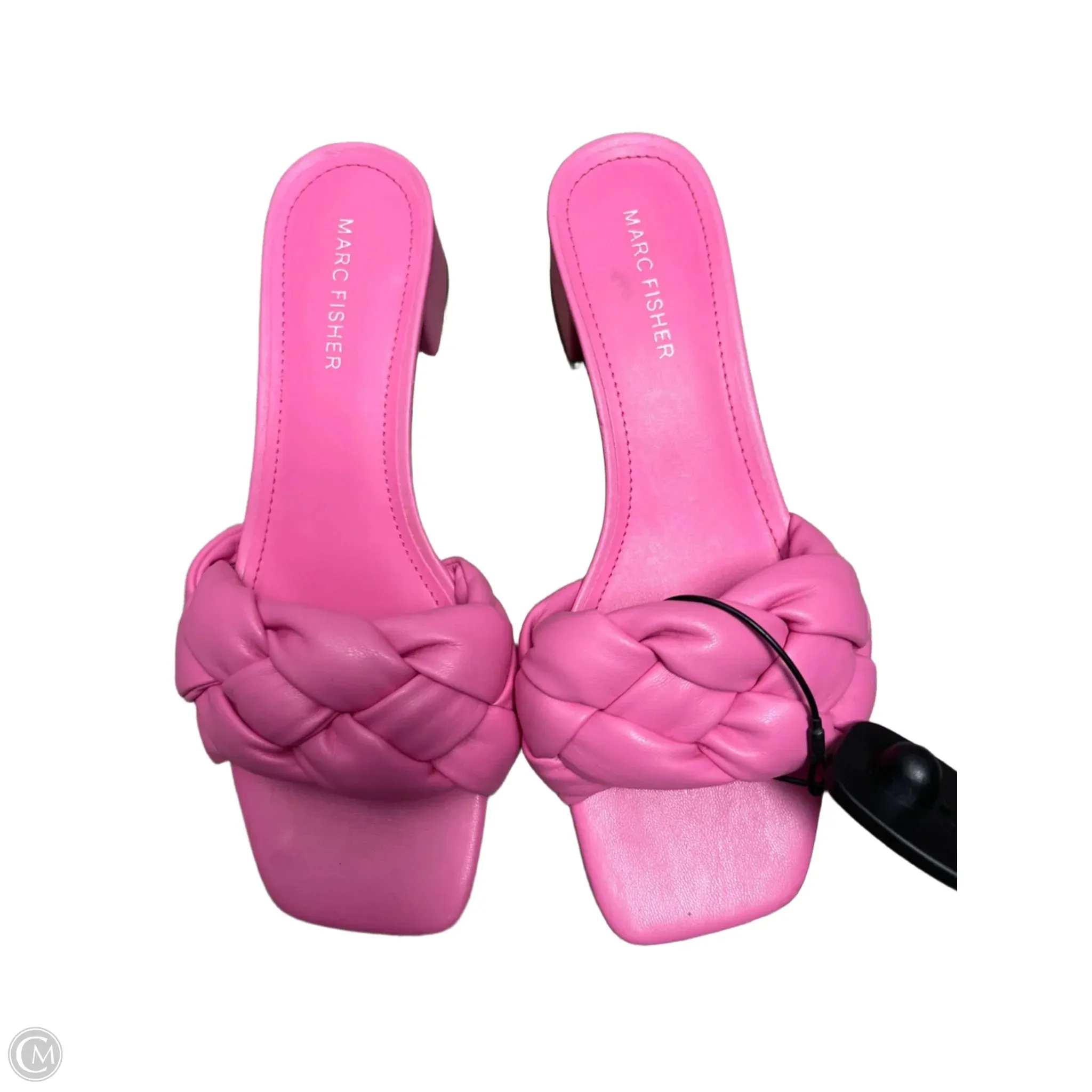 Sandals Heels Block By Marc Fisher In Pink, Size: 7.5 marc-fisher