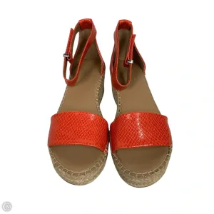 Sandals Heels Platform By Franco Sarto In Orange, Size: 7.5