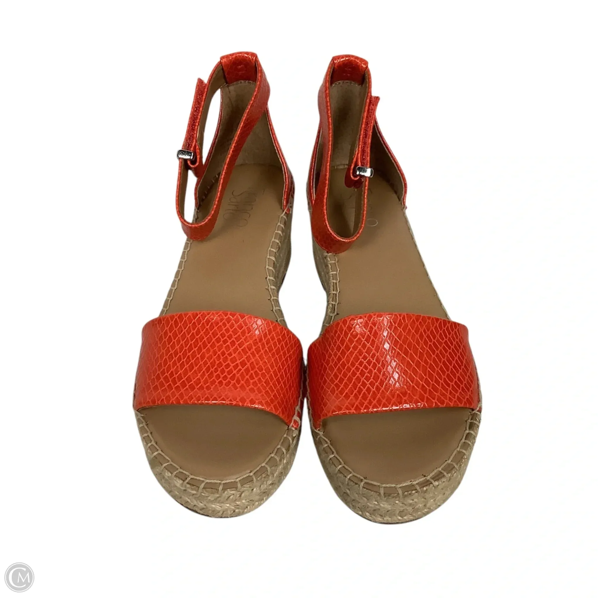 Sandals Heels Platform By Franco Sarto In Orange, Size: 7.5