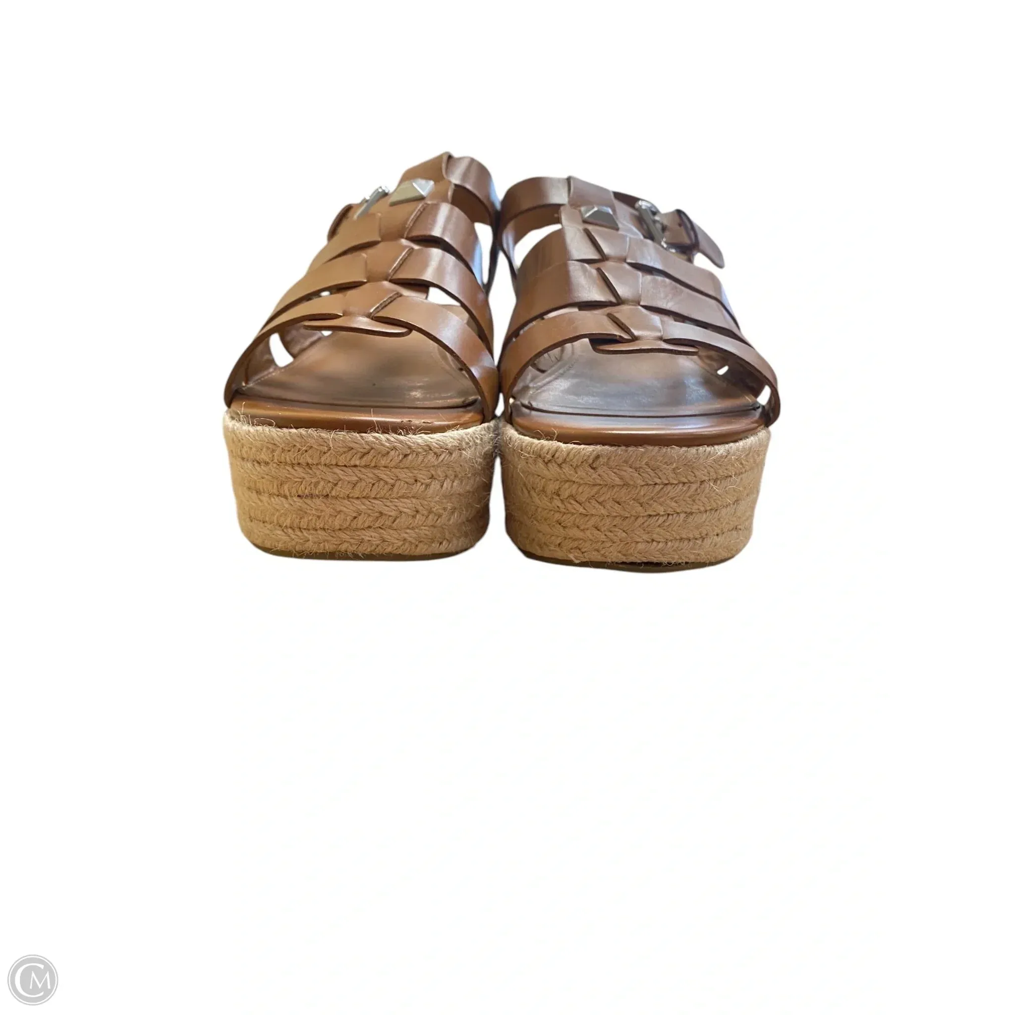 Sandals Heels Platform By Marc Fisher In Brown, Size: 9.5 marc-fisher