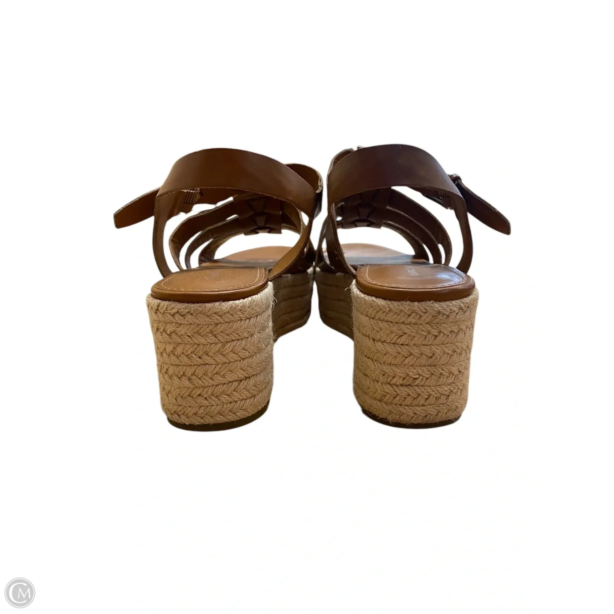 Sandals Heels Platform By Marc Fisher In Brown, Size: 9.5