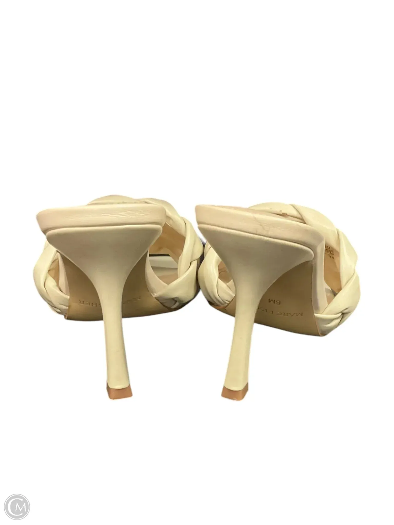 Sandals Heels Stiletto By Marc Fisher In Beige, Size: 8 marc-fisher