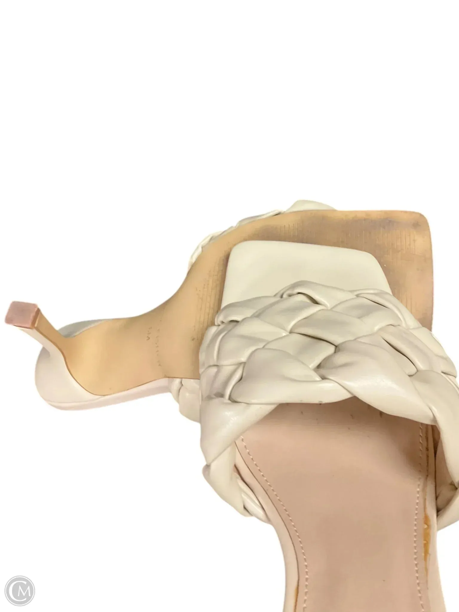 Sandals Heels Stiletto By Marc Fisher In Beige, Size: 8 marc-fisher