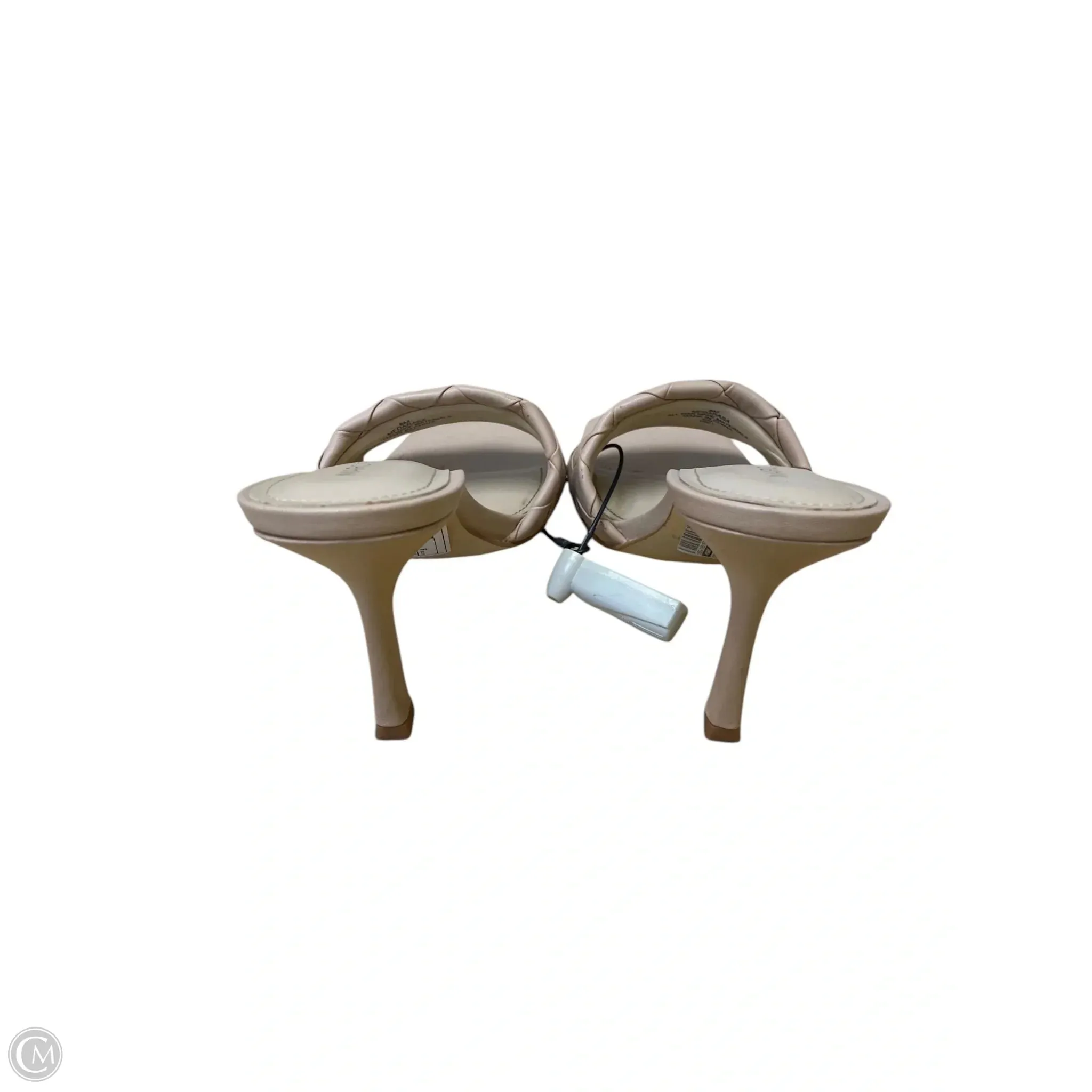 Sandals Heels Stiletto By Marc Fisher In Tan, Size: 8 marc-fisher