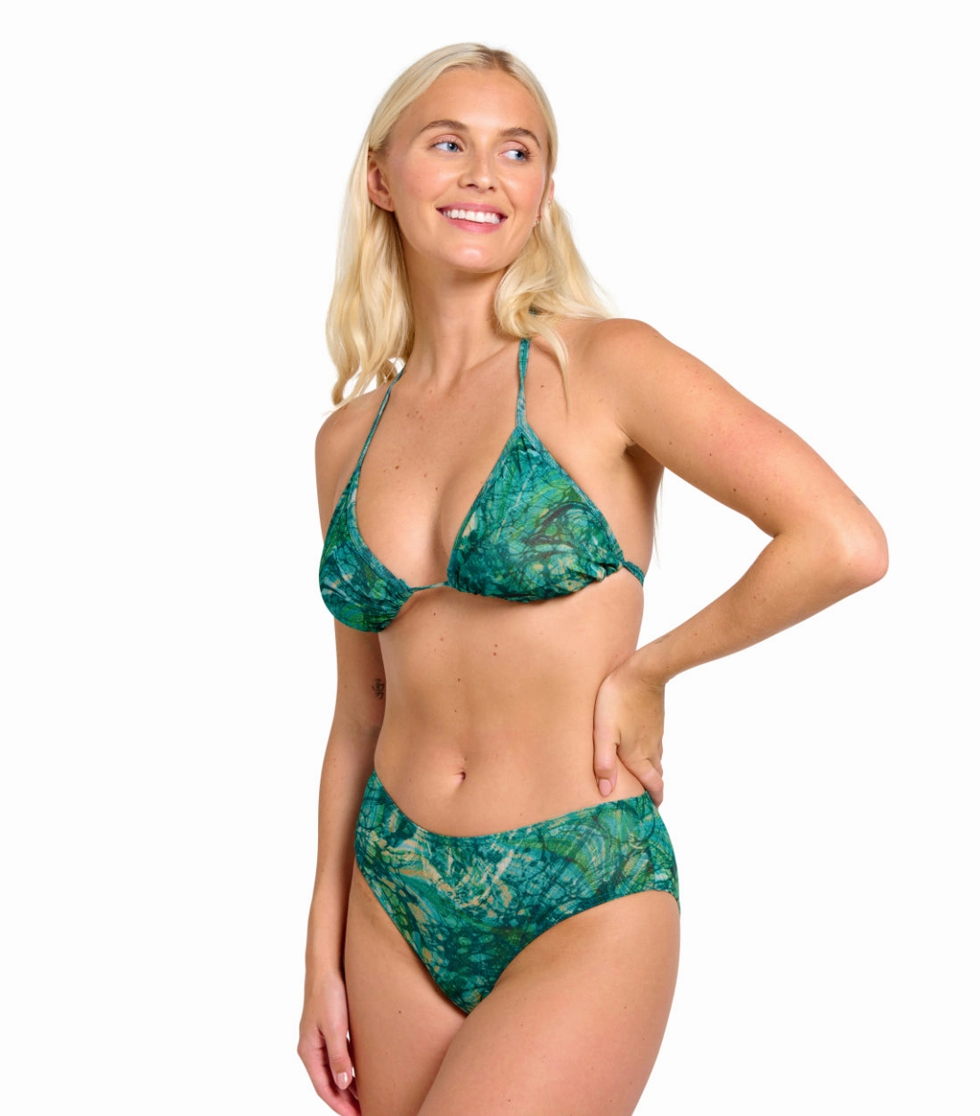 Santorini Tan Through High Waisted Bikini Brief