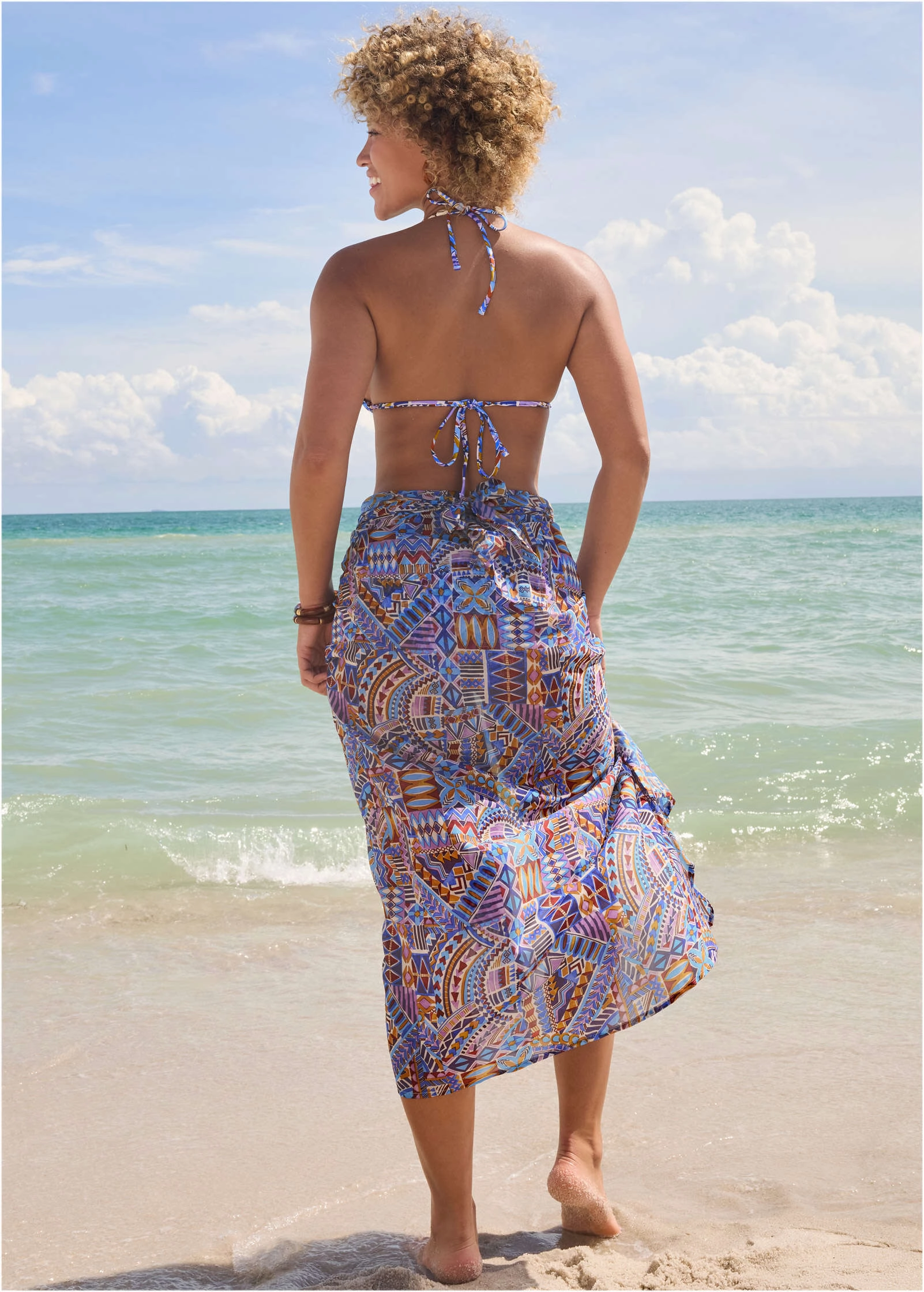 Sarong Cover-Up - Aztec Patchwork
