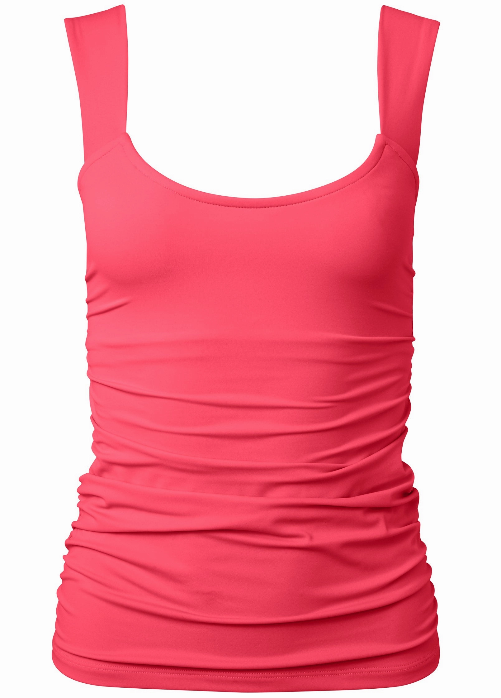 Scoop Neck Tankini Top - Sunset Pink