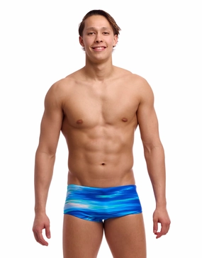 Sea Breeze Sidewinder Swim Trunks - Blue casual mens swimwear, affordable swimwear for men