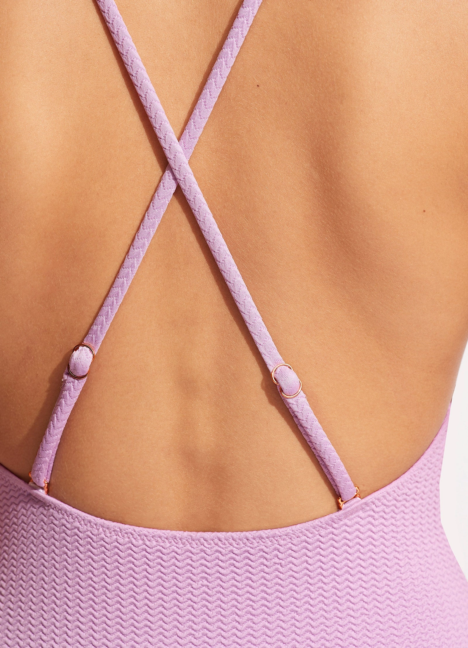 Sea Dive Scoop Neck One Piece - Lilac