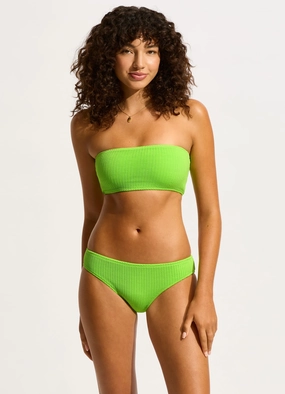 Sea Dive Tube Top - Jasmine Green push up bikinis women, sporty womens bikini sets