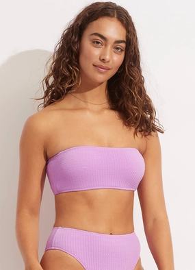 Sea Dive Tube Top - Wild Rose plus size swimwear women, summer swimwear for ladies