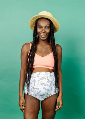 Sea-Haw | Maternity Bottoms elastic waistband swim bottoms, mix-and-match bikini bottoms