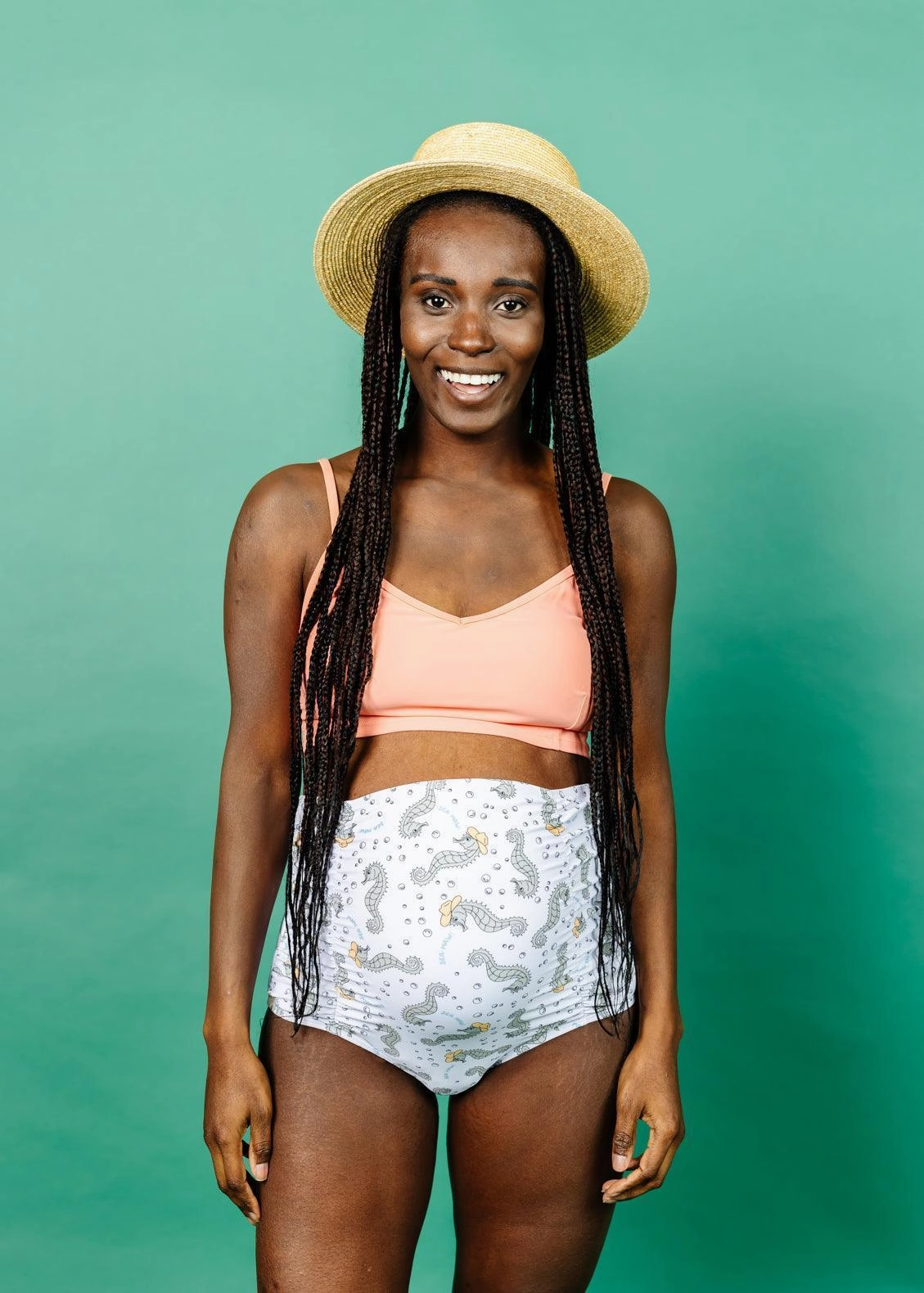 Sea-Haw | Maternity Bottoms elastic waistband swim bottoms, mix-and-match bikini bottoms