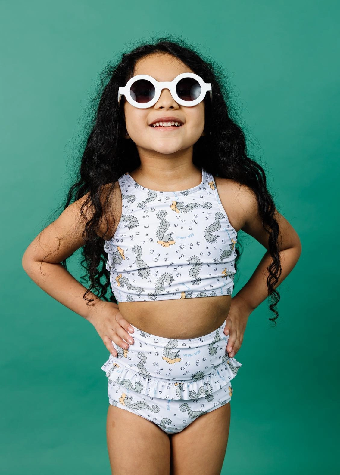 Sea-Haw | Mini Racer Back Top toddler girl swimwear, summer swimwear for girls