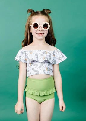 Sea-Haw | Mini Ruffled Around Top toddler girl swimwear, summer swimwear for girls