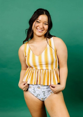 Sea-Haw | Ruched Bottoms 2.0 elastic waistband swim bottoms, mix-and-match bikini bottoms