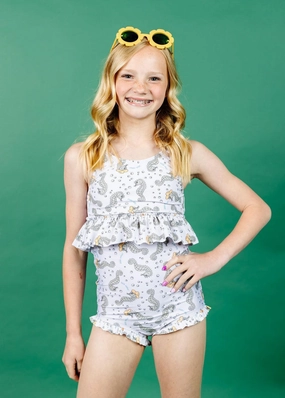 Sea-Haw | Youth All Ruffled Up Bottoms toddler girl swimwear, summer swimwear for girls