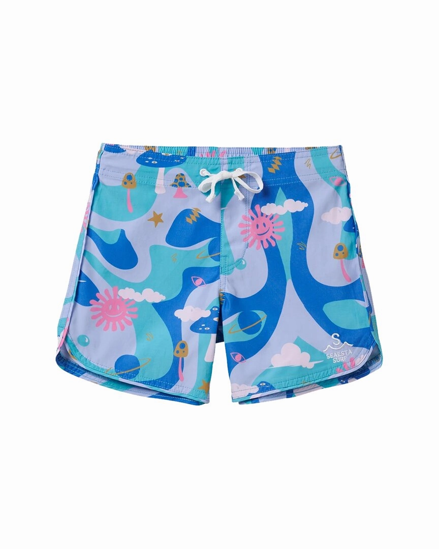 Seaesta Surf Seaesta Scallop Retro Flare Boardshorts boys swimwear sets, boys swim trunks