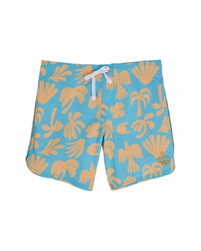 Seaesta Surf x Ty Williams Orange Sherbet Boardshorts boys swimwear sets, boys swim trunks