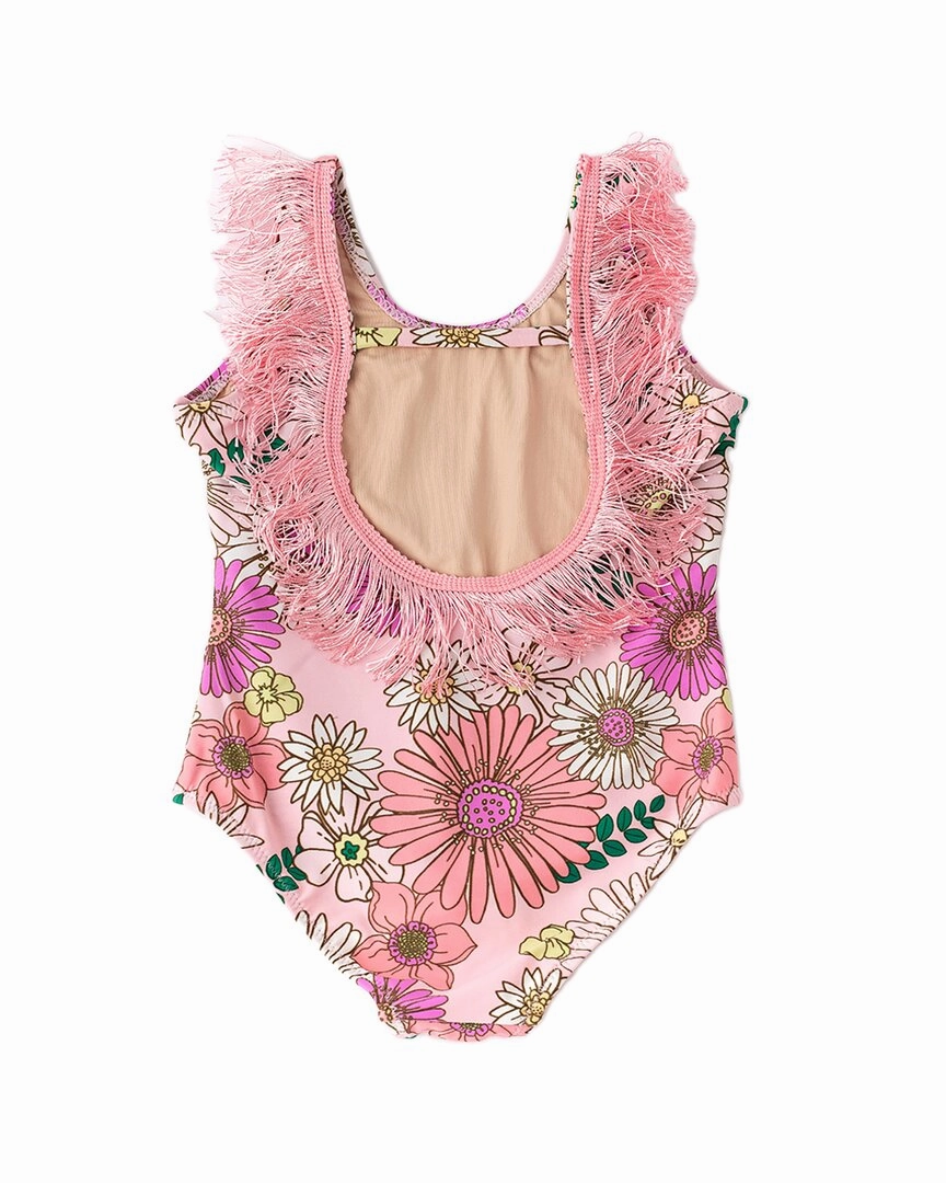 Shade Critters Retro Blossom Fringe Back Swimsuit