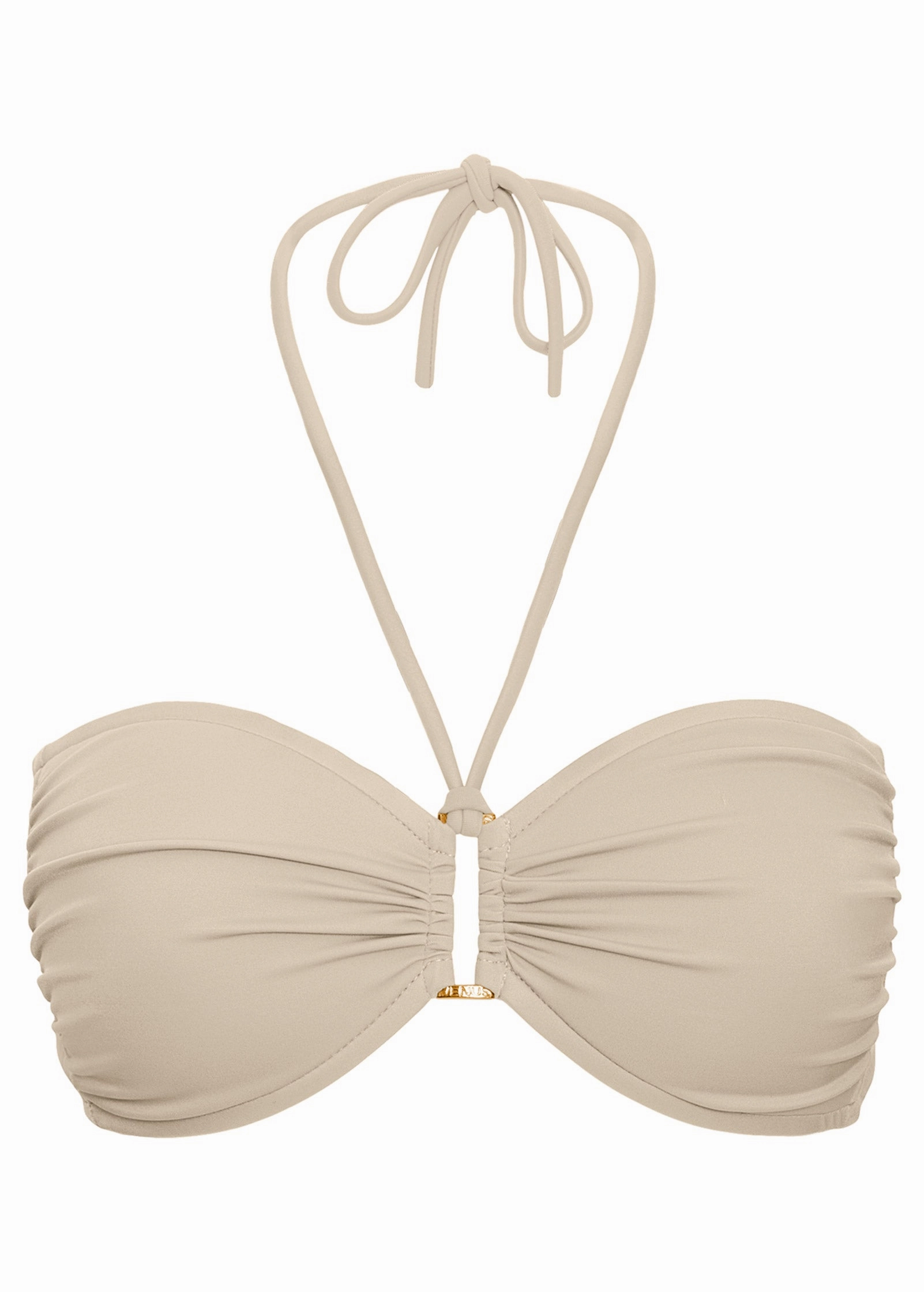 Shapely Ruched Bandeau - Brazilian Sand