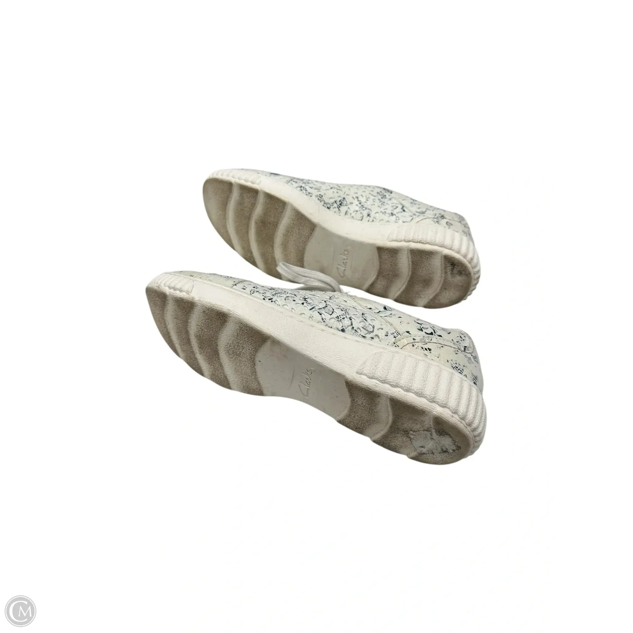 Shoes Athletic By Clarks In Blue & Cream, Size: 7.5 clarks