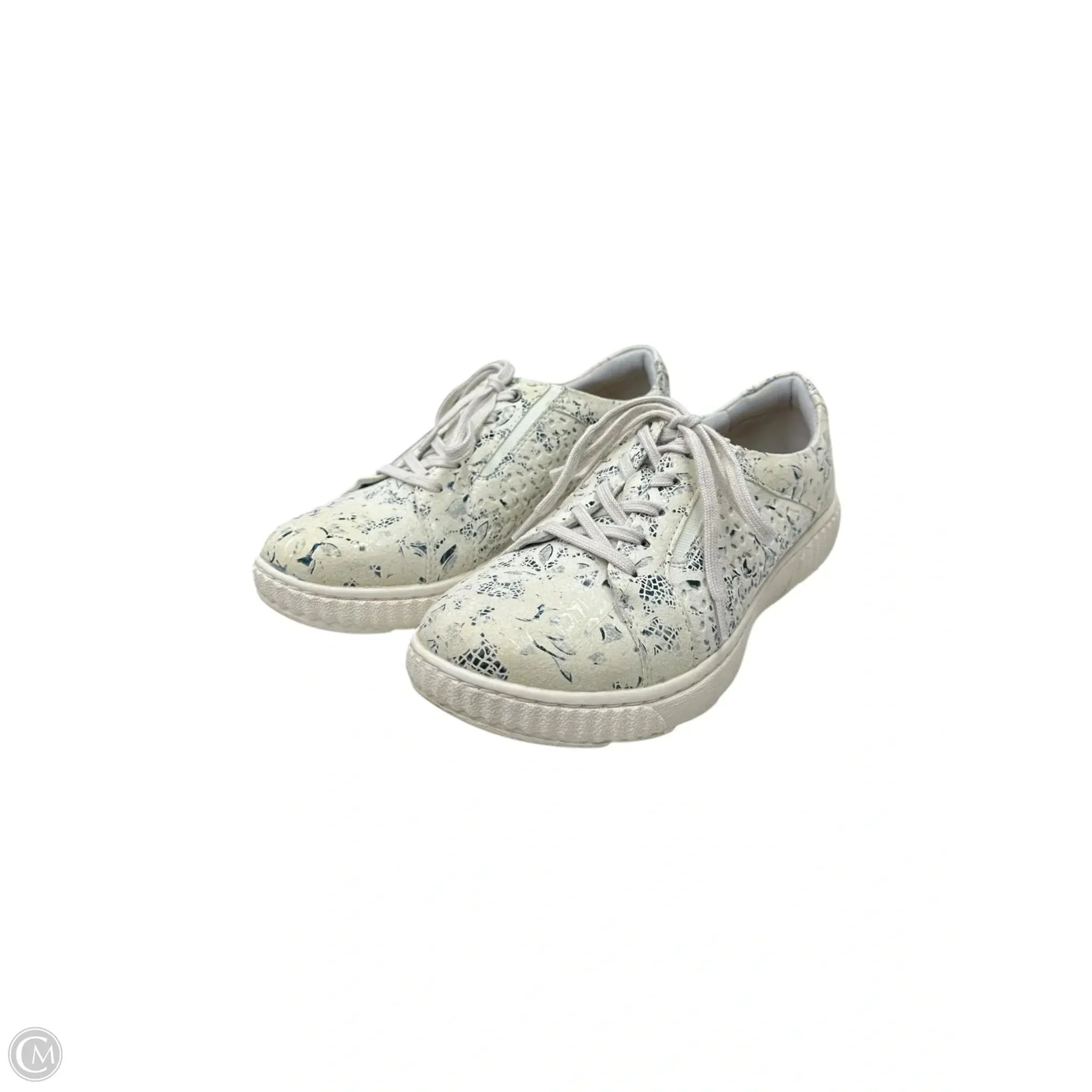 Shoes Athletic By Clarks In Blue & Cream, Size: 7.5 clarks