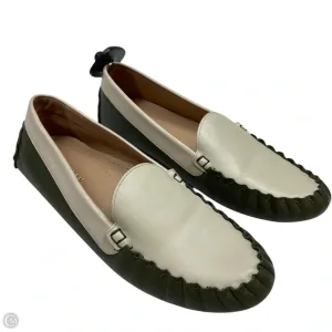 Shoes Designer By Cole-haan In Cream & Green, Size: 8.5 cole haan