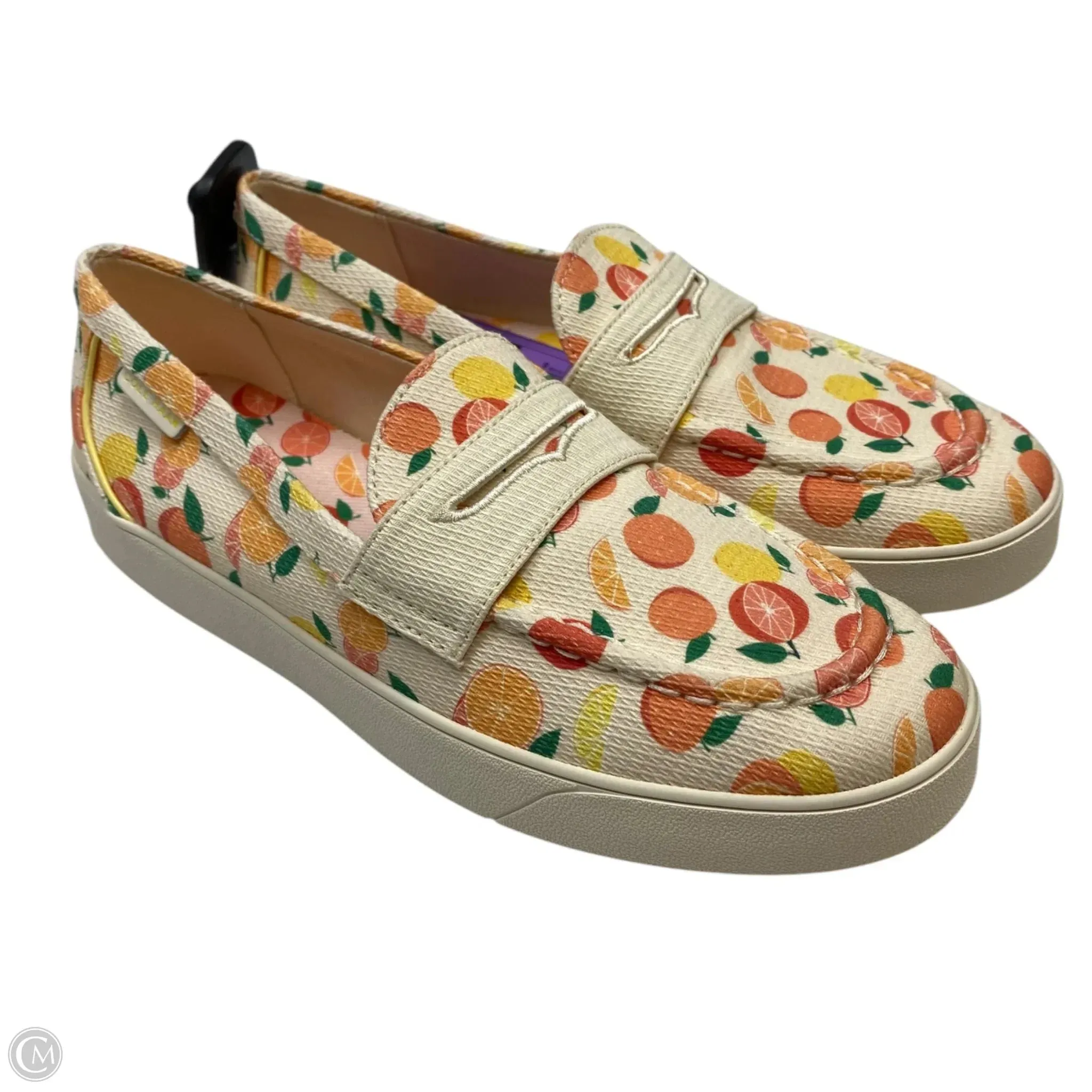 Shoes Designer By Cole-haan In Cream & Orange, Size: 8 cole haan