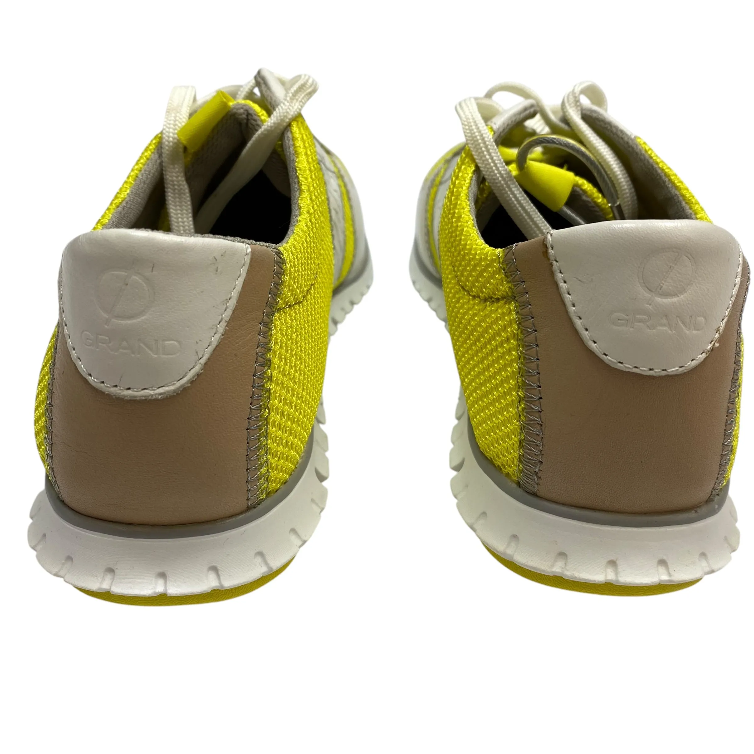 Shoes Designer By Cole-haan In White & Yellow, Size: 7 cole haan