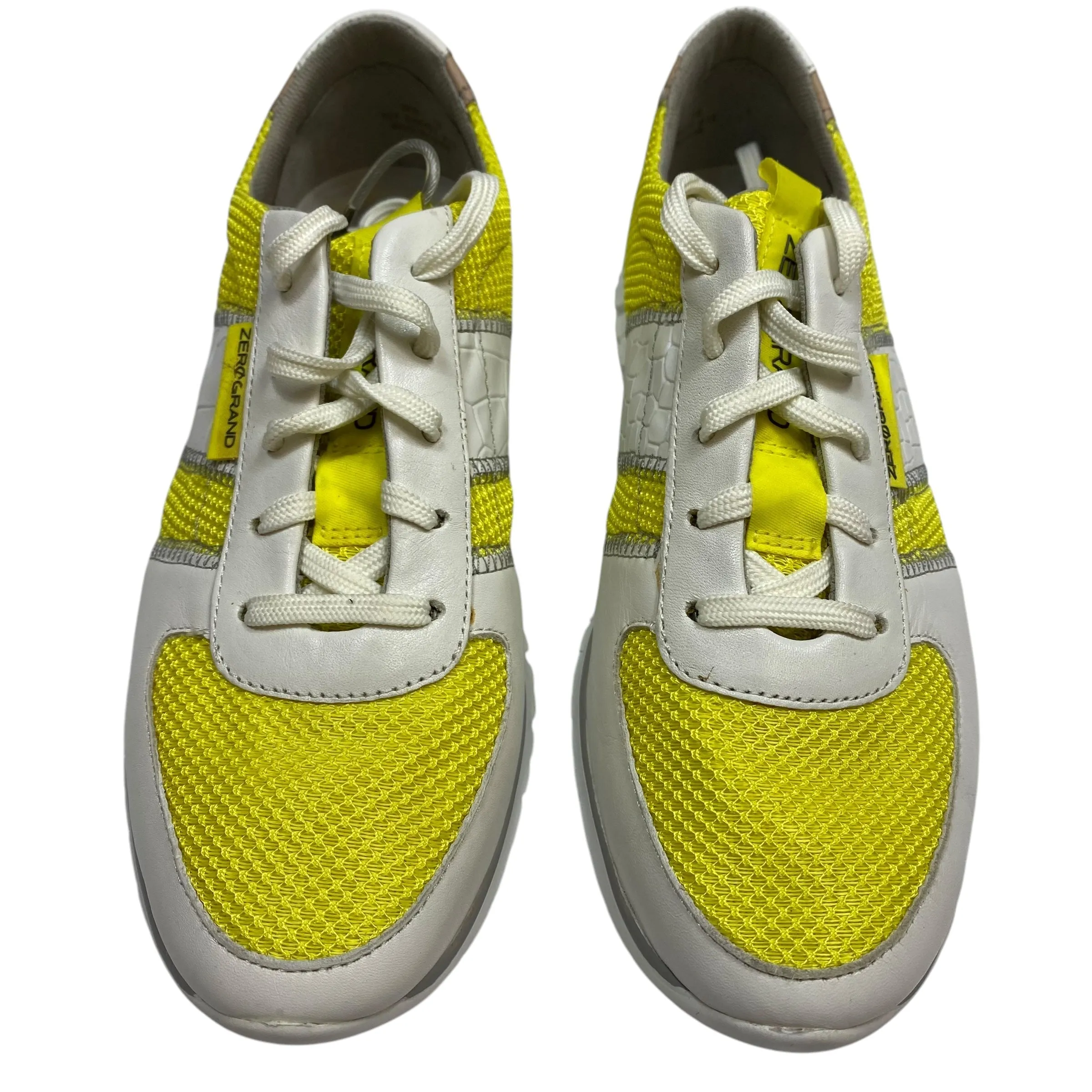 Shoes Designer By Cole-haan In White & Yellow, Size: 7 cole haan